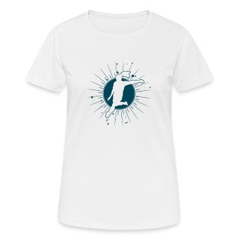 Football féminin football - T-shirt respirant Femme - blanc - Devant - AI Model Female 172 dark (172cm)