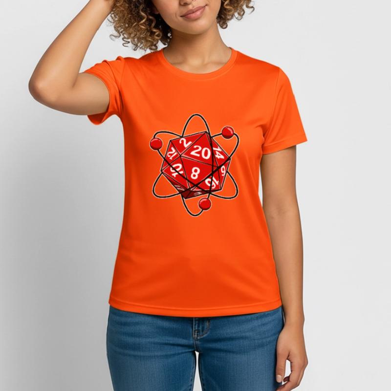 Cube D20 electron physics nerd Women's Breathable T-Shirt