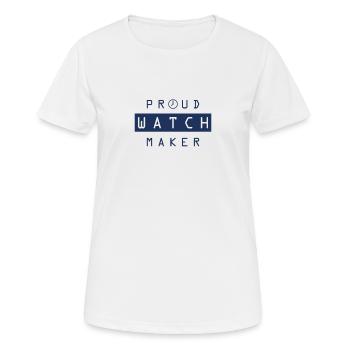 Uhr Uhrmacherei Uhrenmacher Uhrmacher Uhren - Frauen T-Shirt atmungsaktiv - Weiß - Vorne - AI Model Female 172 dark (172cm)