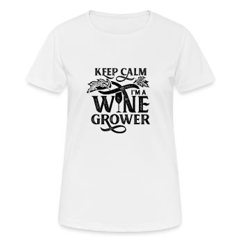 Winzer - Frauen T-Shirt atmungsaktiv - Weiß - Vorne - AI Model Female 172 dark (172cm)