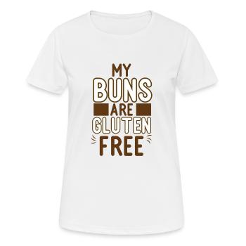 Gluten Glutenfrei Diät glutenfrei zöliakie - Frauen T-Shirt atmungsaktiv - Weiß - Vorne - AI Model Female 172 dark (172cm)