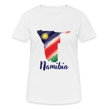 Namibia - Africa - Women's Breathable T-Shirt - white - Front - AI Model Female 172 dark (172cm)