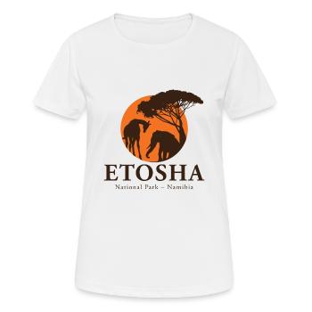 Etosha National Park - Namibia - Women's Breathable T-Shirt - white - Front - AI Model Female 172 dark (172cm)