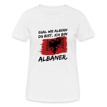 Albanien - Frauen T-Shirt atmungsaktiv - Weiß - Vorne - AI Model Female 172 dark (172cm)