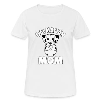 Dalmatian Mom Hund Dalmatiner wauwau Geschenk - Frauen T-Shirt atmungsaktiv - Weiß - Vorne - AI Model Female 172 dark (172cm)