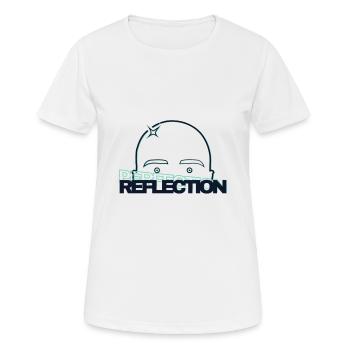 Spiegelung in Glatzen - Frauen T-Shirt atmungsaktiv - Weiß - Vorne - AI Model Female 172 dark (172cm)