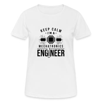 Mechatronik - Frauen T-Shirt atmungsaktiv - Weiß - Vorne - AI Model Female 172 dark (172cm)