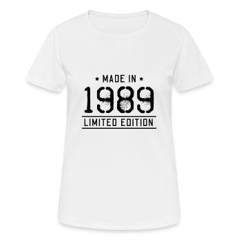 Made In 1989 Limited Edition - Women's Breathable T-Shirt - white - Front - AI Model Female 172 dark (172cm)
