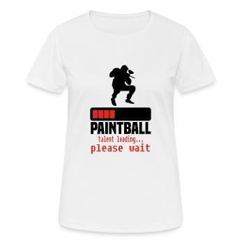 paintball - Women's Breathable T-Shirt - white - Front - AI Model Female 172 dark (172cm)