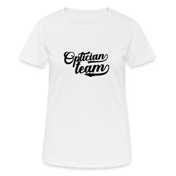 Augen Team Optiker opticien opticien - T-shirt respirant Femme - blanc - Devant - AI Model Female 172 dark (172cm)