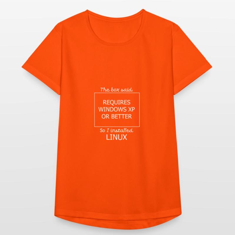 Programmer l’informatique cadeau · Linux T-shirt respirant Femme