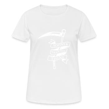 Grim Reaper Scythe Grim Reaper Fan Geschenk - Frauen T-Shirt atmungsaktiv - Weiß - Vorne - AI Model Female 172 dark (172cm)