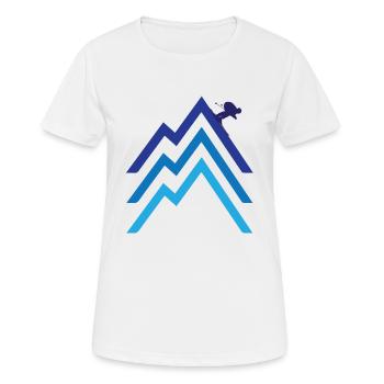 Ski - ski - T-shirt respirant Femme - blanc - Devant - AI Model Female 172 dark (172cm)