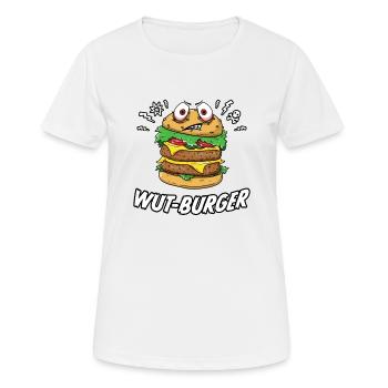 Wut - Burger - Frauen T-Shirt atmungsaktiv - Weiß - Vorne - AI Model Female 172 dark (172cm)