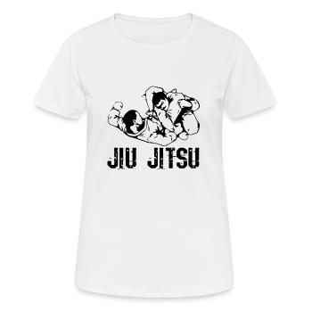 Brazilian Jiu Jitsu - Frauen T-Shirt atmungsaktiv - Weiß - Vorne - AI Model Female 172 dark (172cm)