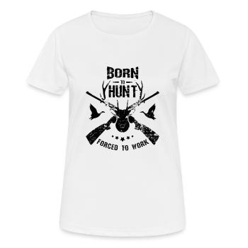 Hunter - Women's Breathable T-Shirt - white - Front - AI Model Female 172 dark (172cm)