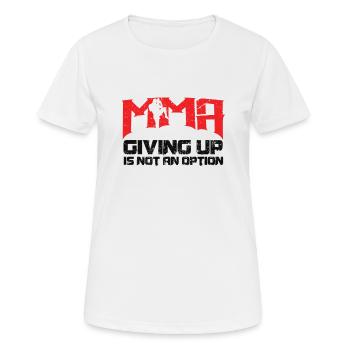 MMA - T-shirt respirant Femme - blanc - Devant - AI Model Female 172 dark (172cm)