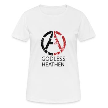 Impies païens - conception de l'athéisme - T-shirt respirant Femme - blanc - Devant - AI Model Female 172 dark (172cm)