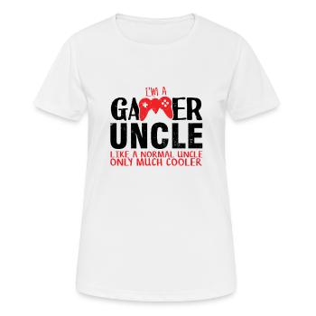 Gamer uncle - Women's Breathable T-Shirt - white - Front - AI Model Female 172 dark (172cm)
