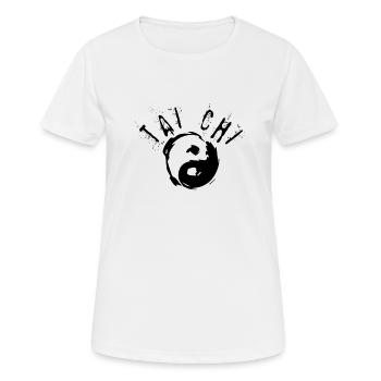 Tai Chi - Frauen T-Shirt atmungsaktiv - Weiß - Vorne - AI Model Female 172 dark (172cm)
