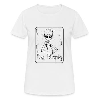 Alien - Women's Breathable T-Shirt - white - Front - AI Model Female 172 dark (172cm)