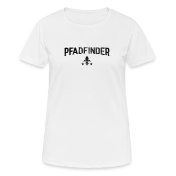 Pfadfinder - Frauen T-Shirt atmungsaktiv - Weiß - Vorne - AI Model Female 172 dark (172cm)