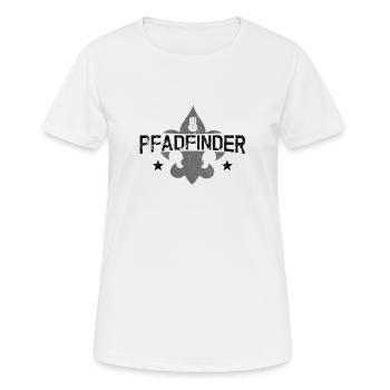 Pfadfinder - Frauen T-Shirt atmungsaktiv - Weiß - Vorne - AI Model Female 172 dark (172cm)