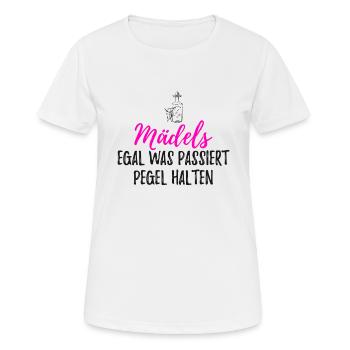 Party - Frauen T-Shirt atmungsaktiv - Weiß - Vorne - AI Model Female 172 dark (172cm)