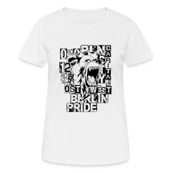 Fier Berlin Bear 030 J'adore le cadeau de Berlin - T-shirt respirant Femme - blanc - Devant - AI Model Female 172 dark (172cm)