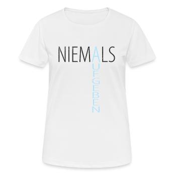 Motivation - Frauen T-Shirt atmungsaktiv - Weiß - Vorne - AI Model Female 172 dark (172cm)