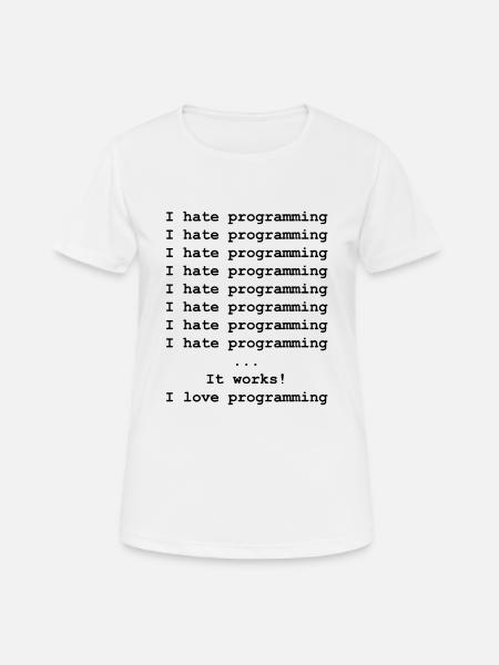 Développeur informatique - T-shirt respirant Femme - blanc