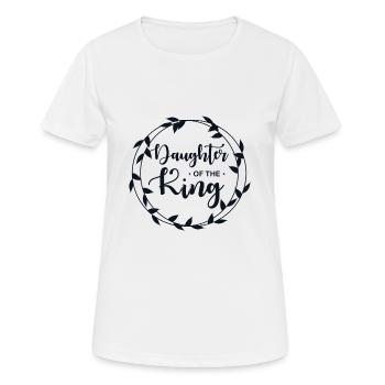 Daughter of God - Daughter of the King - Women's Breathable T-Shirt - white - Front - AI Model Female 172 dark (172cm)