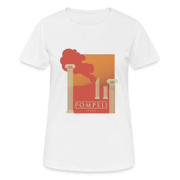 Ruines de Pompéi - Italie - T-shirt respirant Femme - blanc - Devant - AI Model Female 172 dark (172cm)