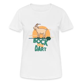 Bock Auf Dart - Fléchettes pour joueurs de fléchettes - T-shirt respirant Femme - blanc - Devant - AI Model Female 172 dark (172cm)