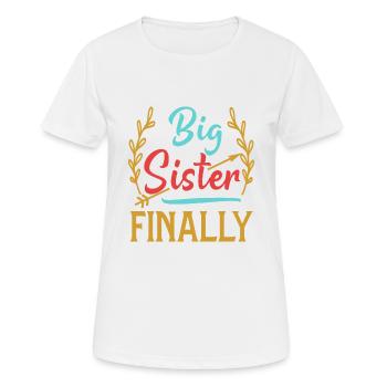 Grande soeur - T-shirt respirant Femme - blanc - Devant - AI Model Female 172 dark (172cm)
