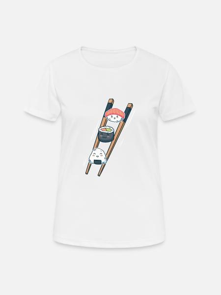 Sushi - Frauen T-Shirt atmungsaktiv - Weiß