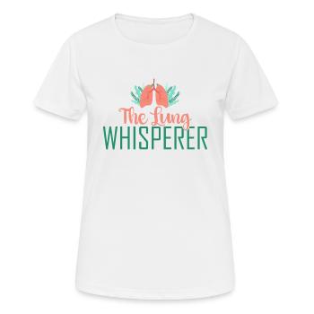 Funny Therapist Gift The Lung - Women's Breathable T-Shirt - white - Front - AI Model Female 172 dark (172cm)