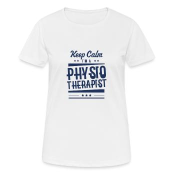 Physiothérapeute en équipe physiothérapie physiothérapie profession - T-shirt respirant Femme - blanc - Devant - AI Model Female 172 dark (172cm)