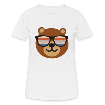 Gay Bear LGBT Community - Frauen T-Shirt atmungsaktiv - Weiß - Vorne - AI Model Female 172 dark (172cm)