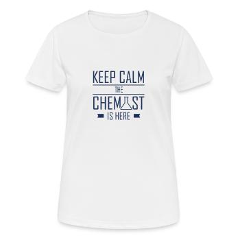 Chimie chimiste équipe chimiste chimiste - T-shirt respirant Femme - blanc - Devant - AI Model Female 172 dark (172cm)
