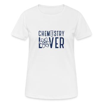 Chimie chimiste équipe chimiste chimiste - T-shirt respirant Femme - blanc - Devant - AI Model Female 172 dark (172cm)