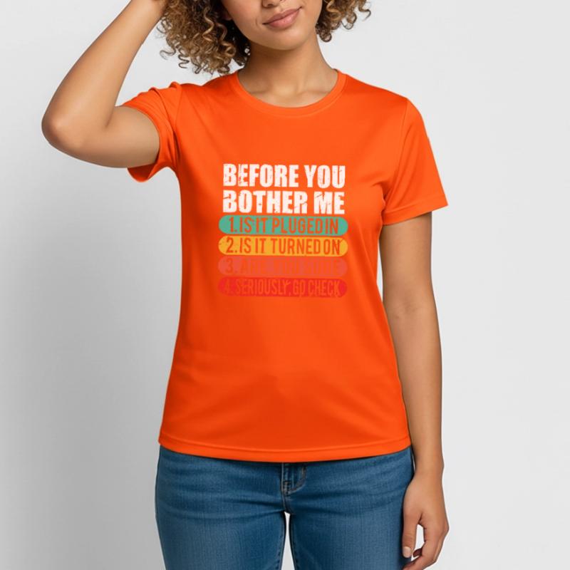 Funny Tech Support / Computer Techie Nerd Gift Women's Breathable T-Shirt