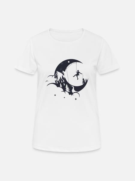 Escalade lune escalade - T-shirt respirant Femme - blanc