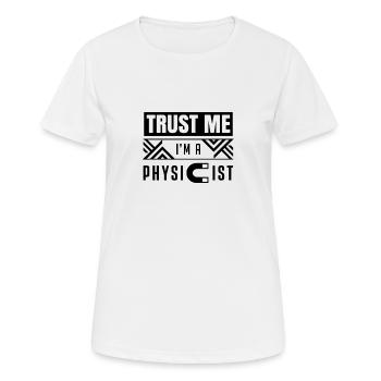 physics - Women's Breathable T-Shirt - white - Front - AI Model Female 172 dark (172cm)