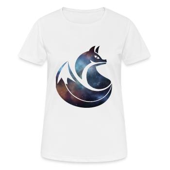 fox star constellation | Sternzeichen Fuchs - Frauen T-Shirt atmungsaktiv - Weiß - Vorne - AI Model Female 172 dark (172cm)