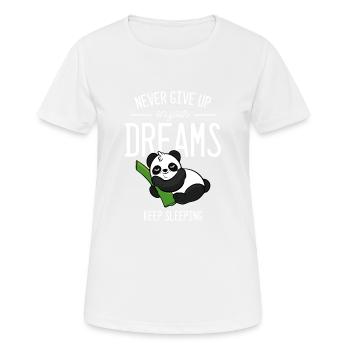 Gardez le sommeil Sleepy Person Gift - T-shirt respirant Femme - blanc - Devant - AI Model Female 172 dark (172cm)