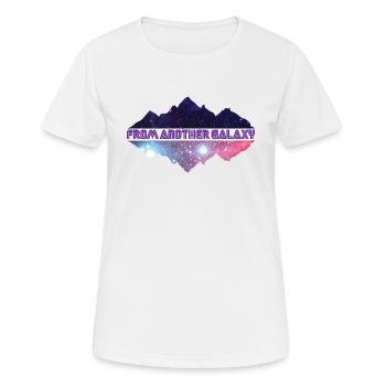 Galaxy - from another galaxy - Women's Breathable T-Shirt - white - Front - AI Model Female 172 dark (172cm)