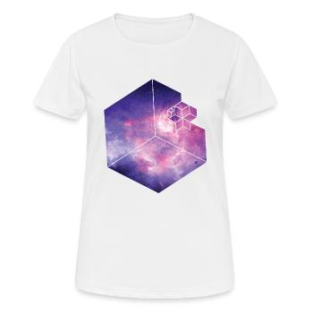 Galaxie - T-shirt respirant Femme - blanc - Devant - AI Model Female 172 dark (172cm)