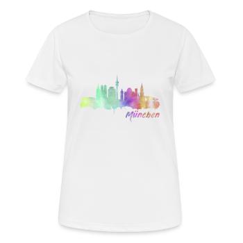 Munich - T-shirt respirant Femme - blanc - Devant - AI Model Female 172 dark (172cm)