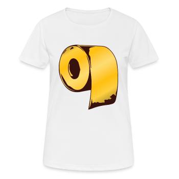 Toilet paper gold 2020 hamster purchases - Women's Breathable T-Shirt - white - Front - AI Model Female 172 dark (172cm)
